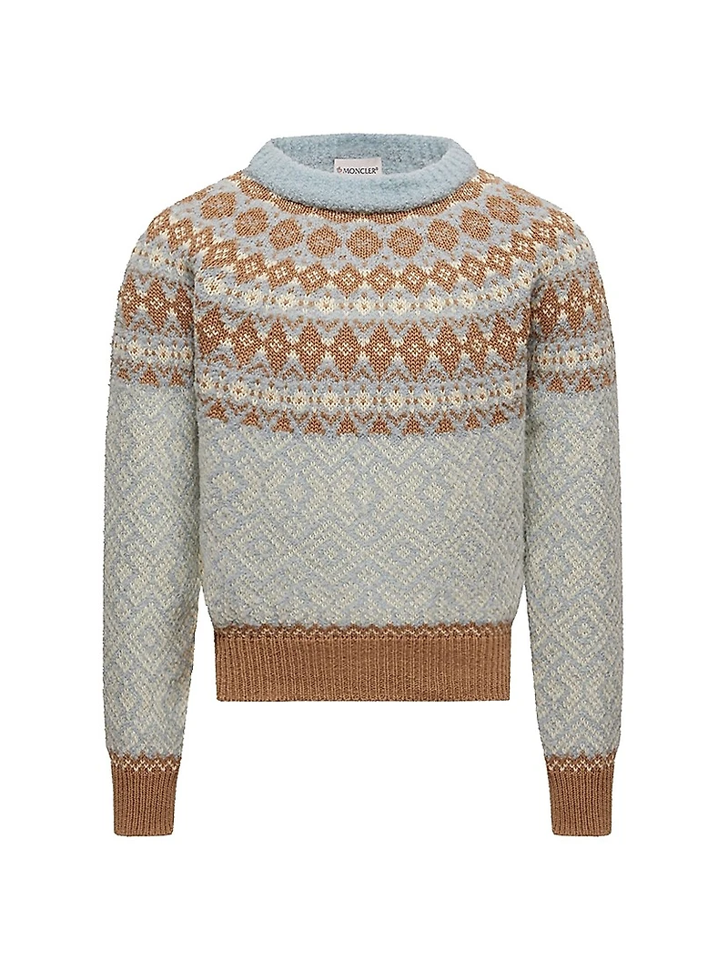 Little Girl's & Sweater Bouclé Wool Blend