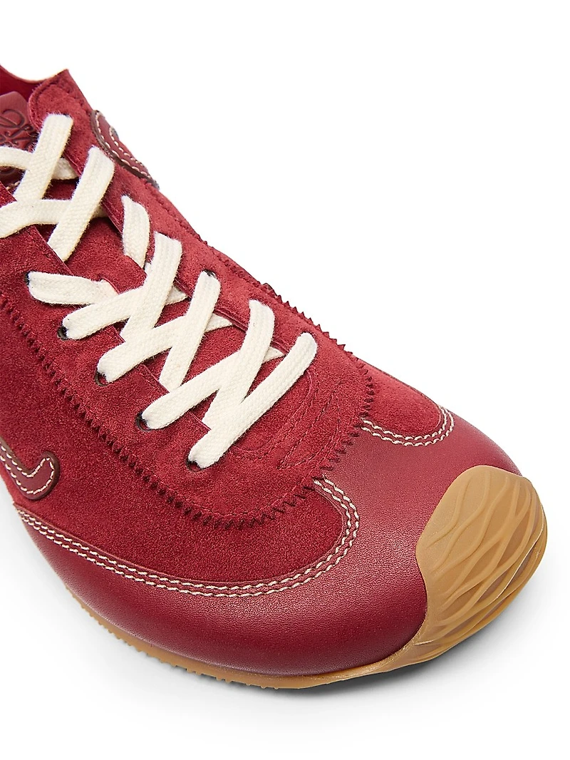 Ballet Runner 2.0 Leather Low-Top Sneakers