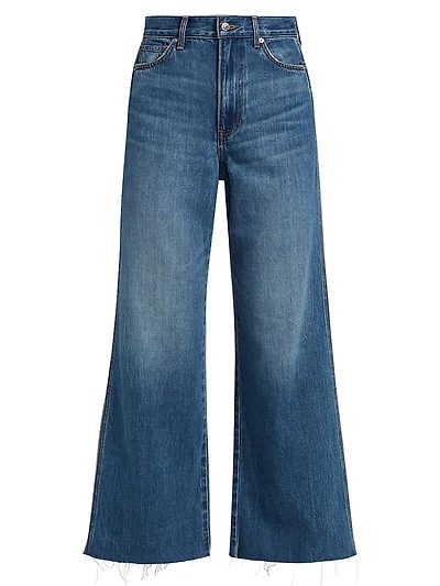 Taylor High-Rise Wide-Leg Crop Jeans