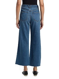 Taylor High-Rise Wide-Leg Crop Jeans