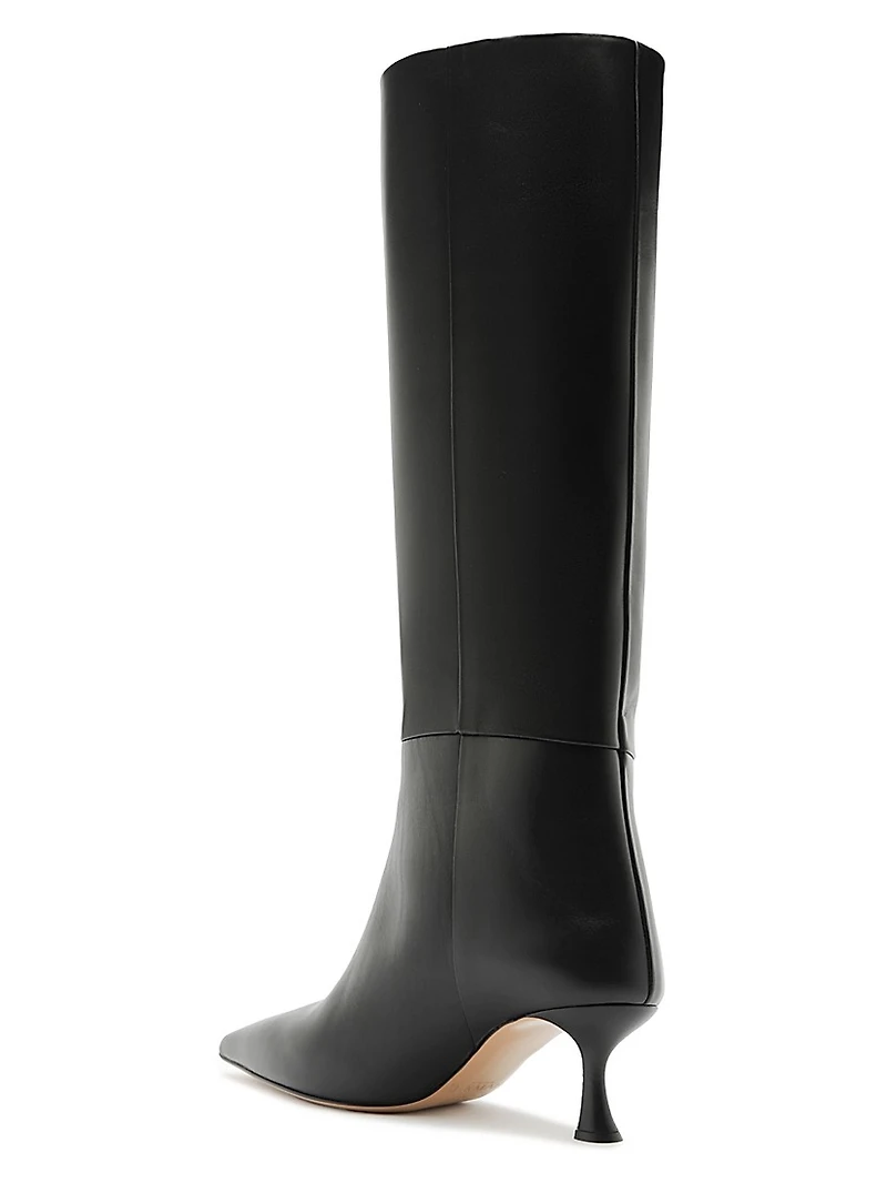 Brena 60MM Leather Knee-High Boots