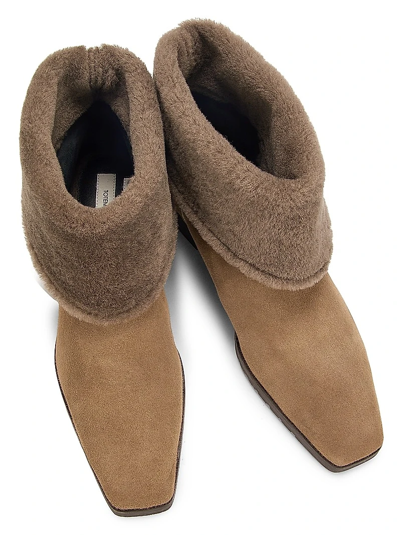Fold-Down Shearling Boots
