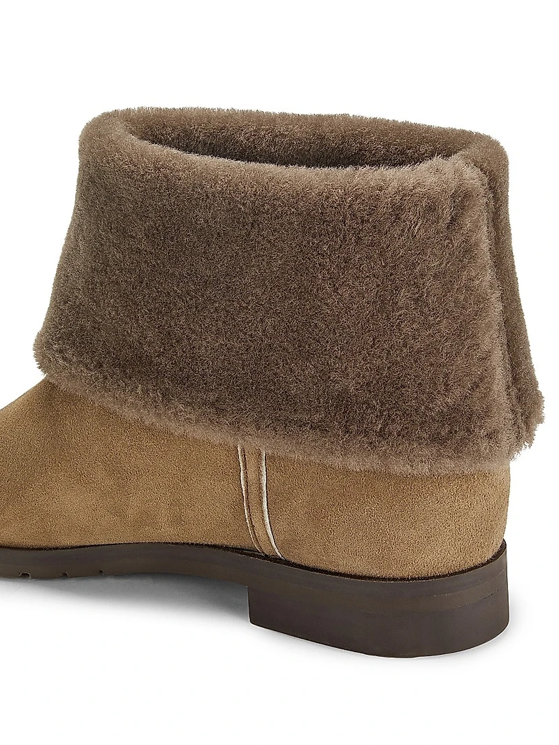 Fold-Down Shearling Boots