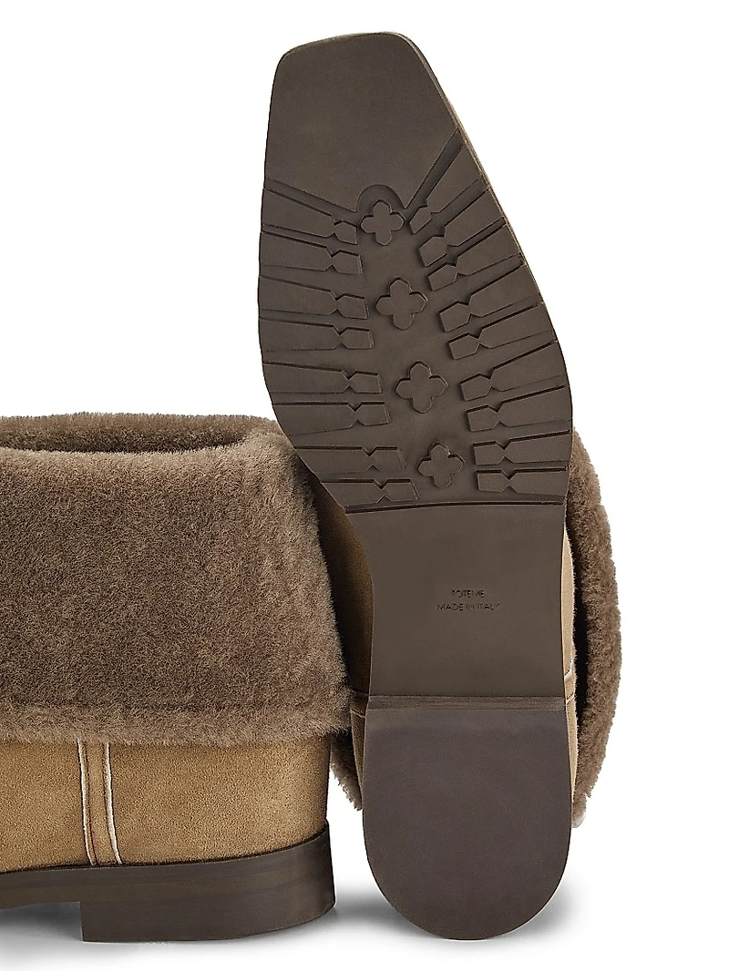 Fold-Down Shearling Boots