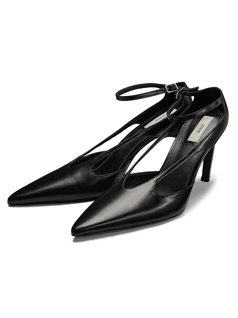 85MM Stiletto Leather Pumps