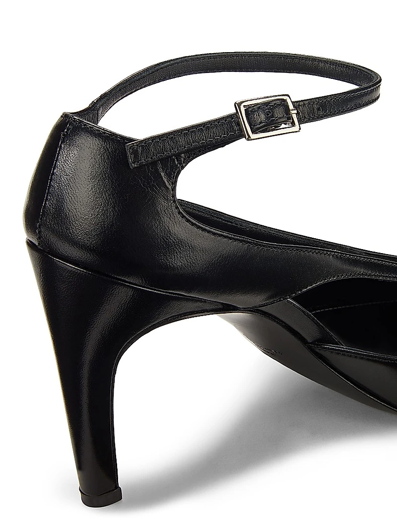85MM Stiletto Leather Pumps