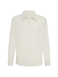 Garment Dyed Easy Fit Shirt Narrow Wale Corduroy