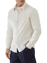 Garment Dyed Easy Fit Shirt Narrow Wale Corduroy