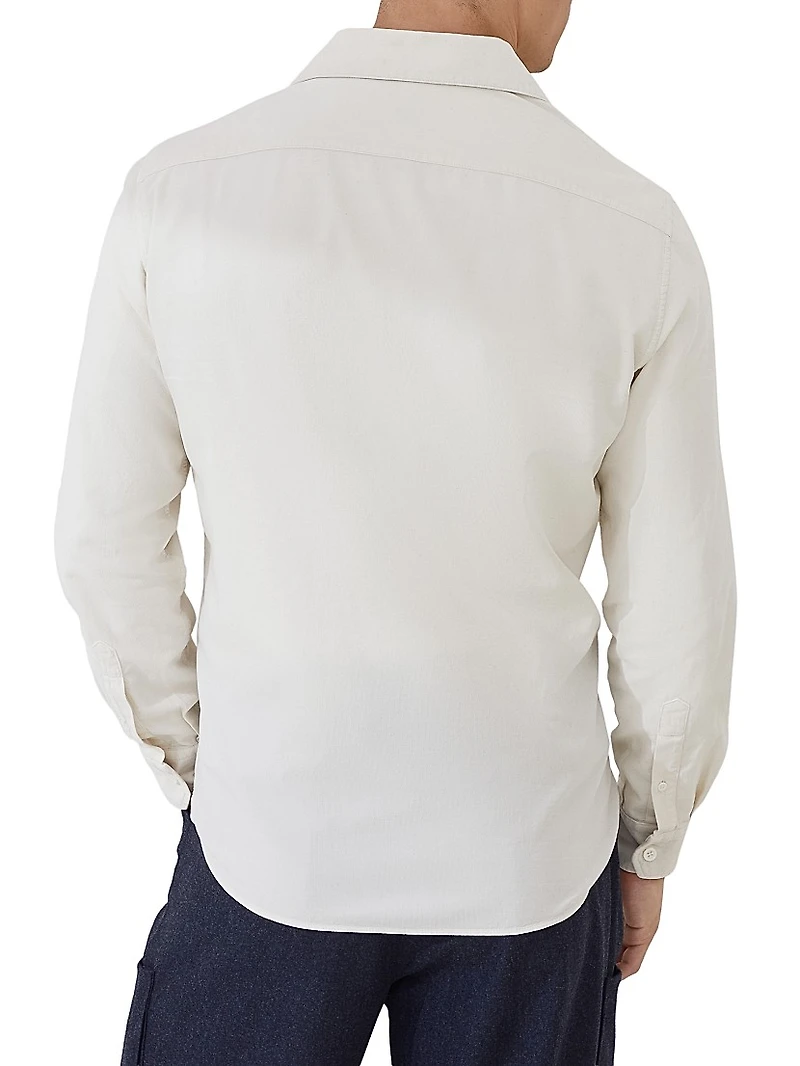 Garment Dyed Easy Fit Shirt Narrow Wale Corduroy