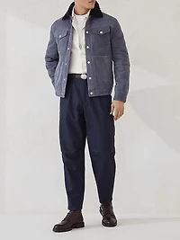 Garment Dyed Easy Fit Shirt Narrow Wale Corduroy