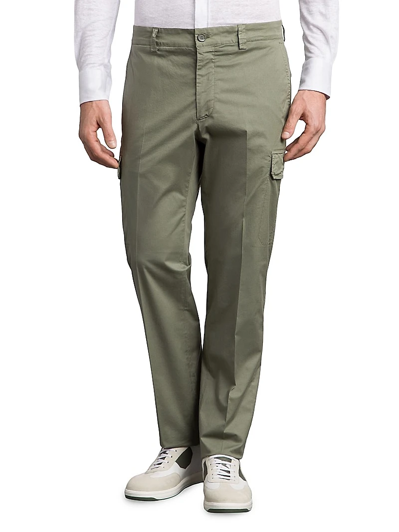 Cotton Blend Sports Trousers