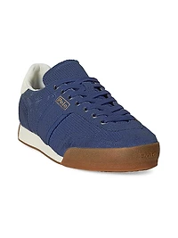 Perforated Suede Low-Top Sneakers