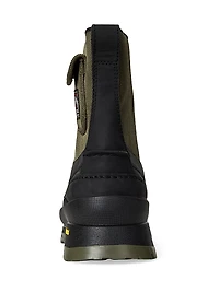 Logan Leather & Nylon Moc-Toe Boots