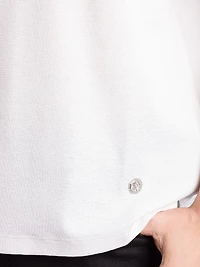 Cotton and Silk Blend T-Shirt