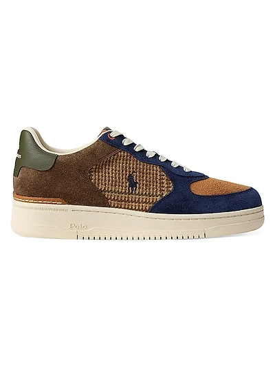 Masters Court Leather & Wool Low-Top Sneakers