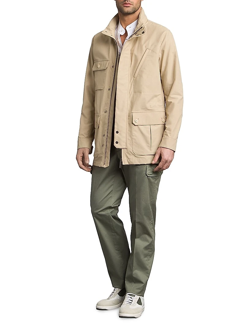 Cotton Blend Field Jacket