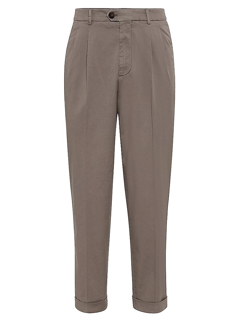 Cotton Comfort Gabardine Leisure Fit Trousers