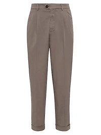 Cotton Comfort Gabardine Leisure Fit Trousers
