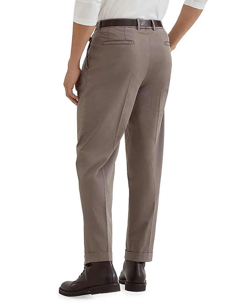 Cotton Comfort Gabardine Leisure Fit Trousers