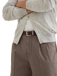 Cotton Comfort Gabardine Leisure Fit Trousers