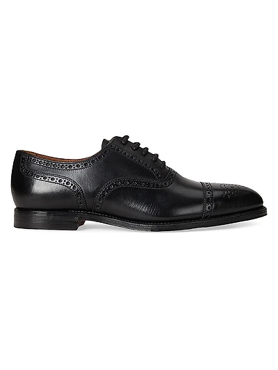 Maestra Perforated Leather Oxfords
