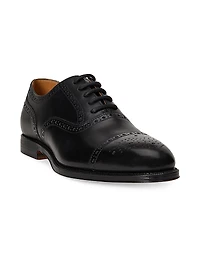 Maestra Perforated Leather Oxfords