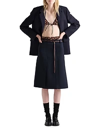 Floral Print Georgette Bra