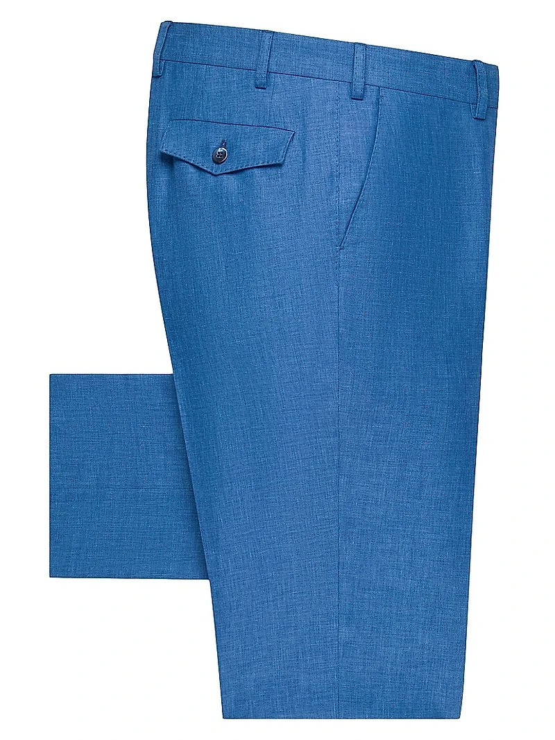 Wool and Linen Blend Trousers