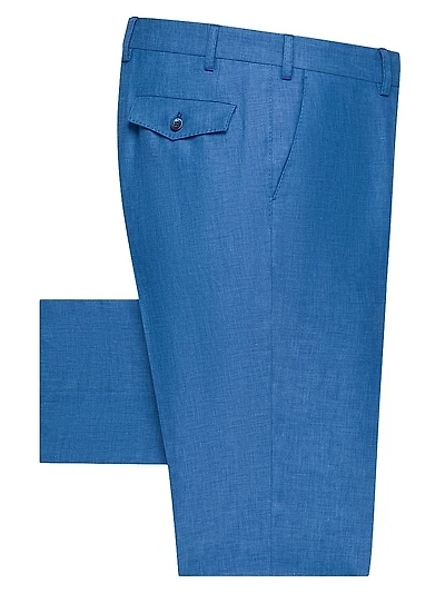 Wool and Linen Blend Trousers