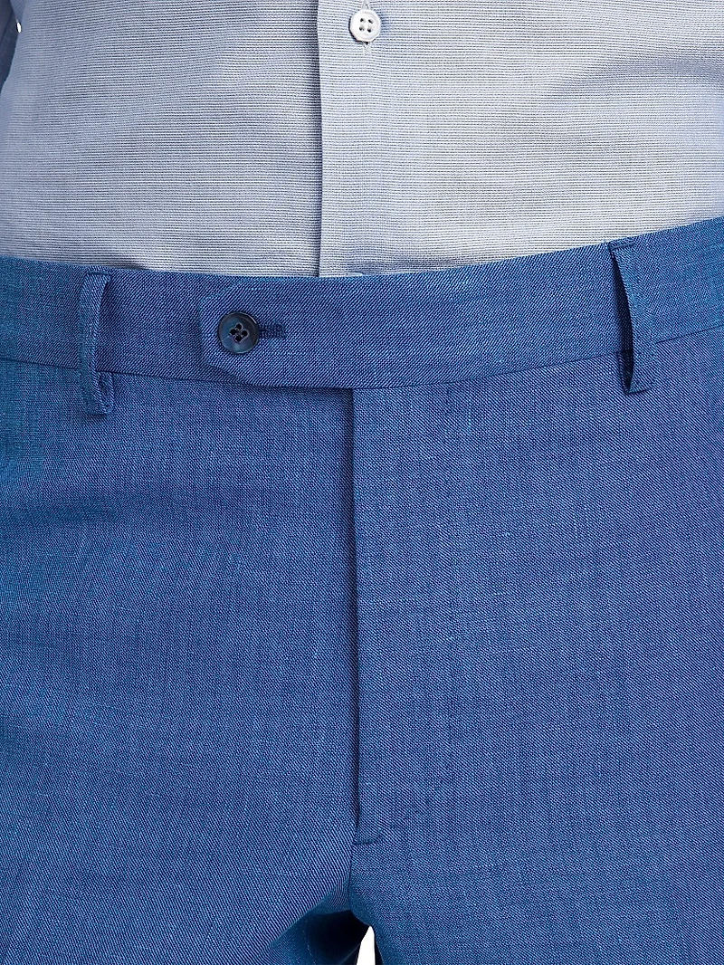 Wool and Linen Blend Trousers