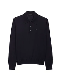 Worsted Wool Polo Shirt