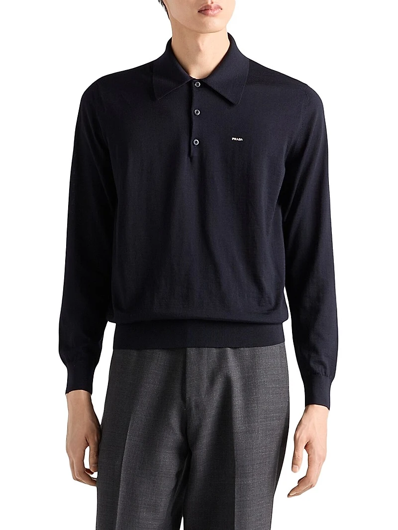 Worsted Wool Polo Shirt