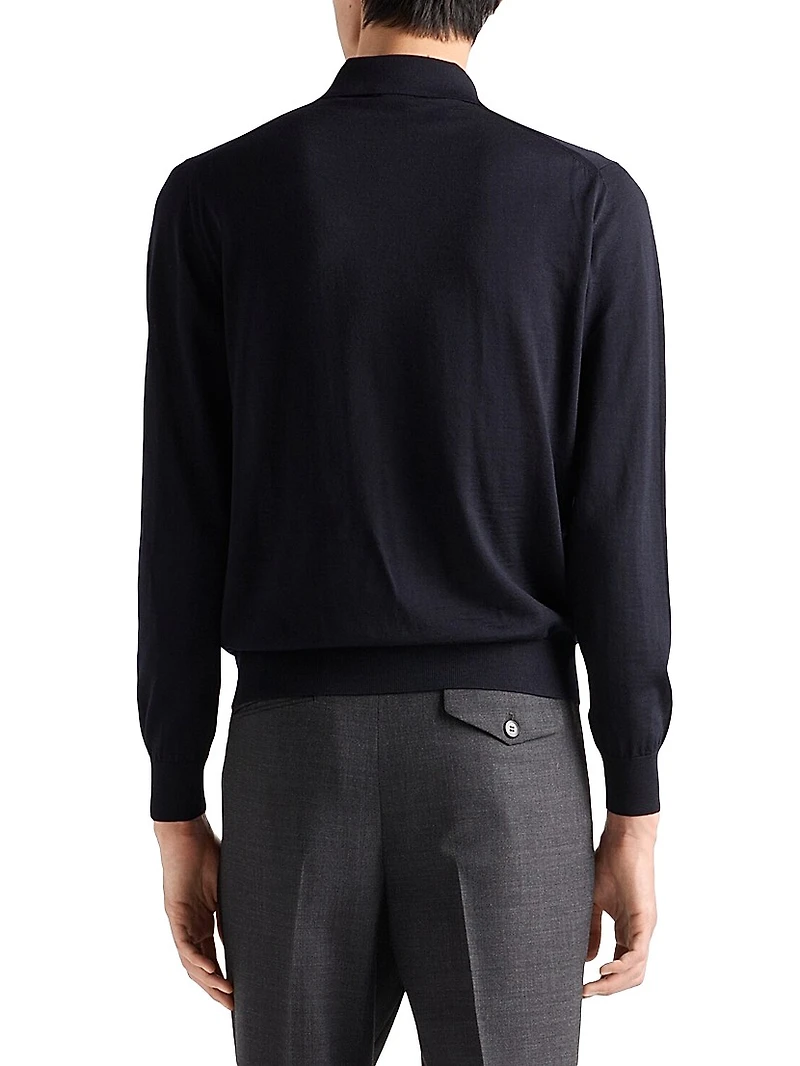 Worsted Wool Polo Shirt