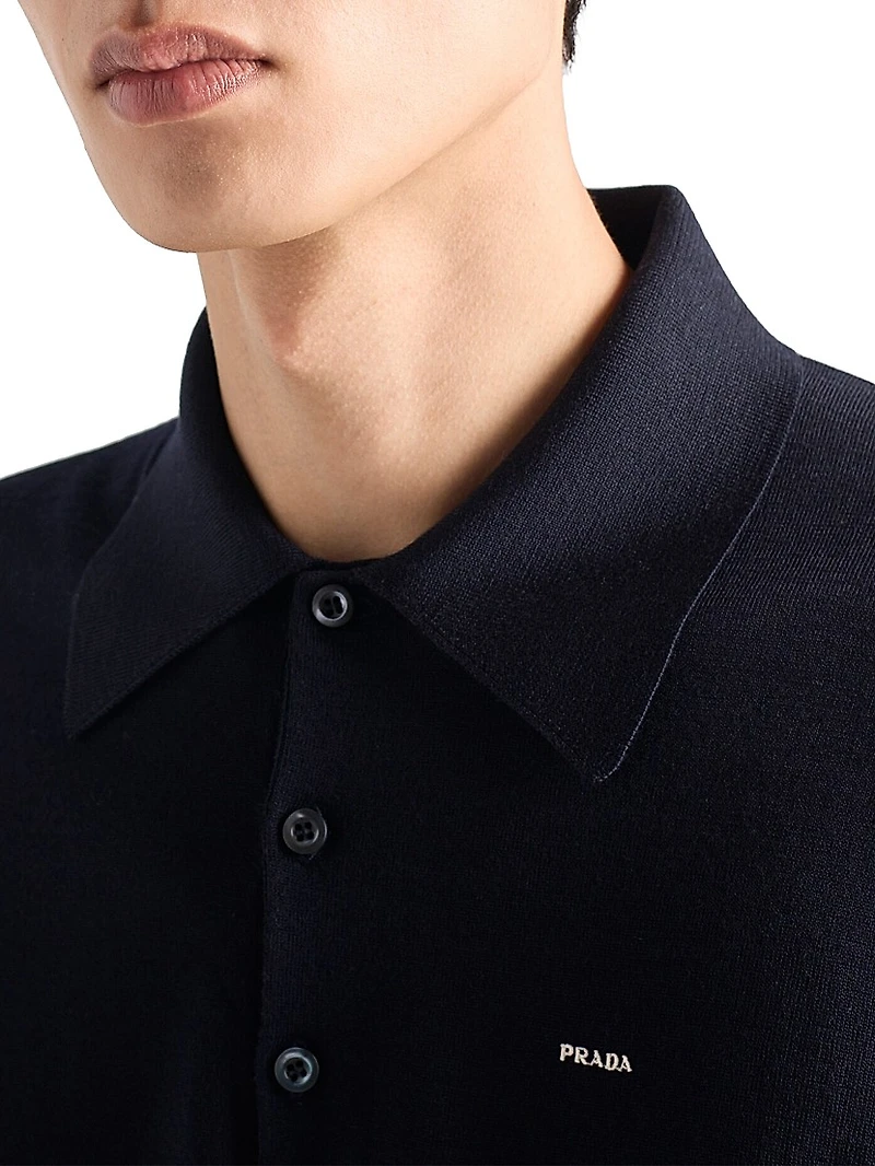 Worsted Wool Polo Shirt