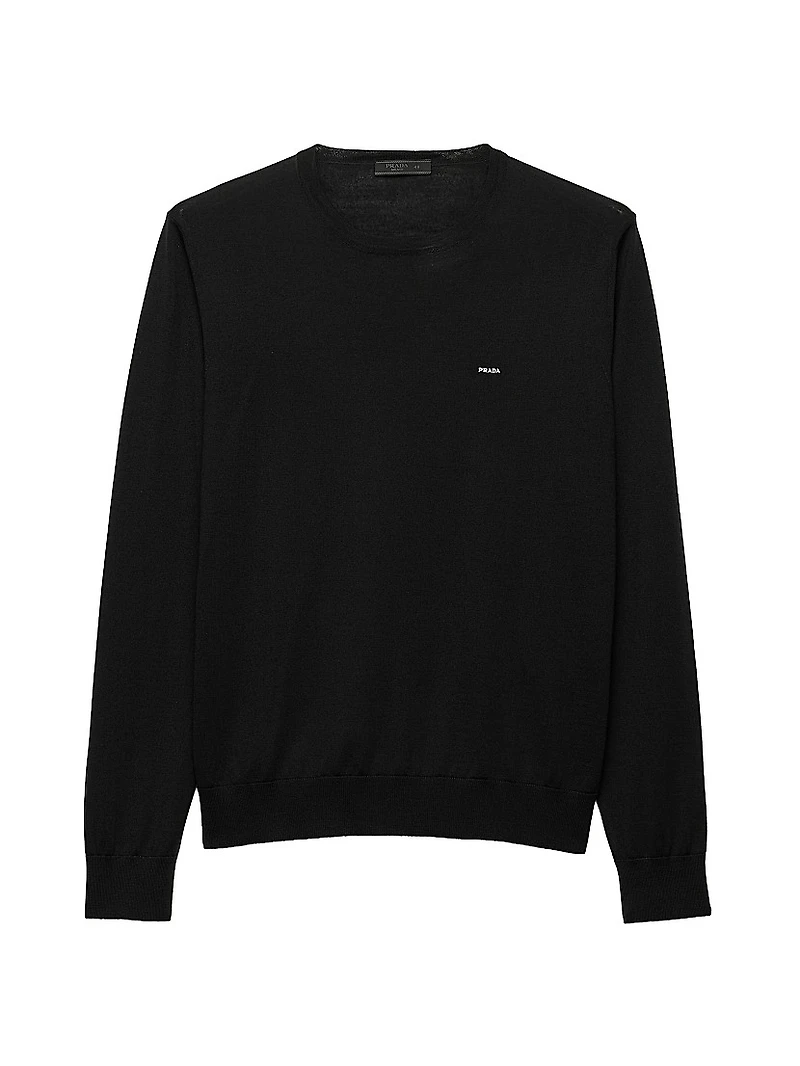 Worsted Wool Crewneck Sweater