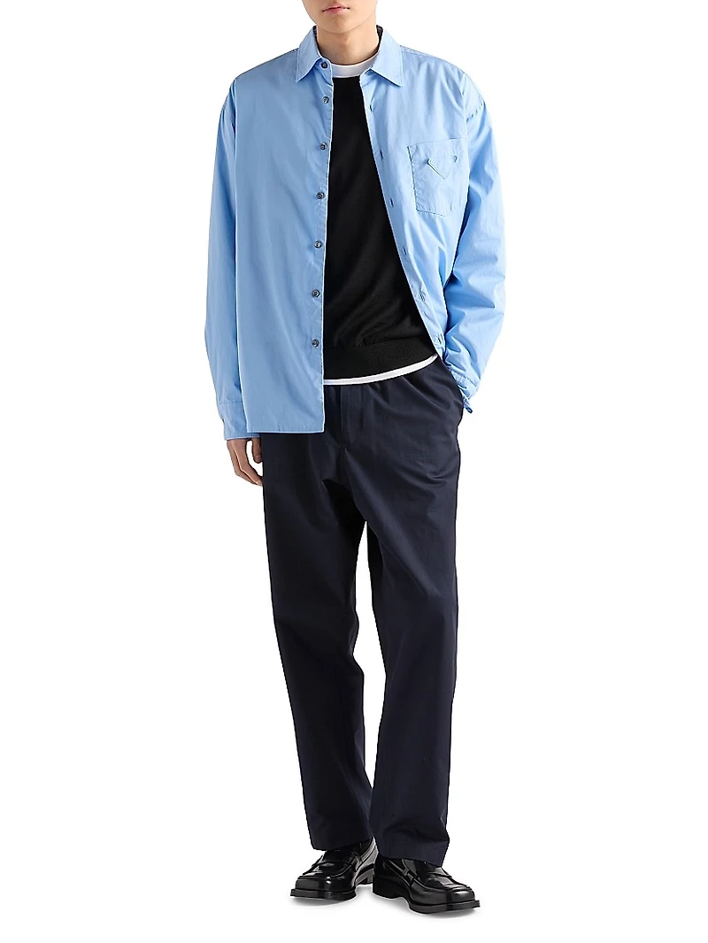 Worsted Wool Crewneck Sweater