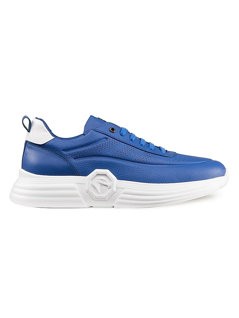 Functional Calfskin Leather Sneakers