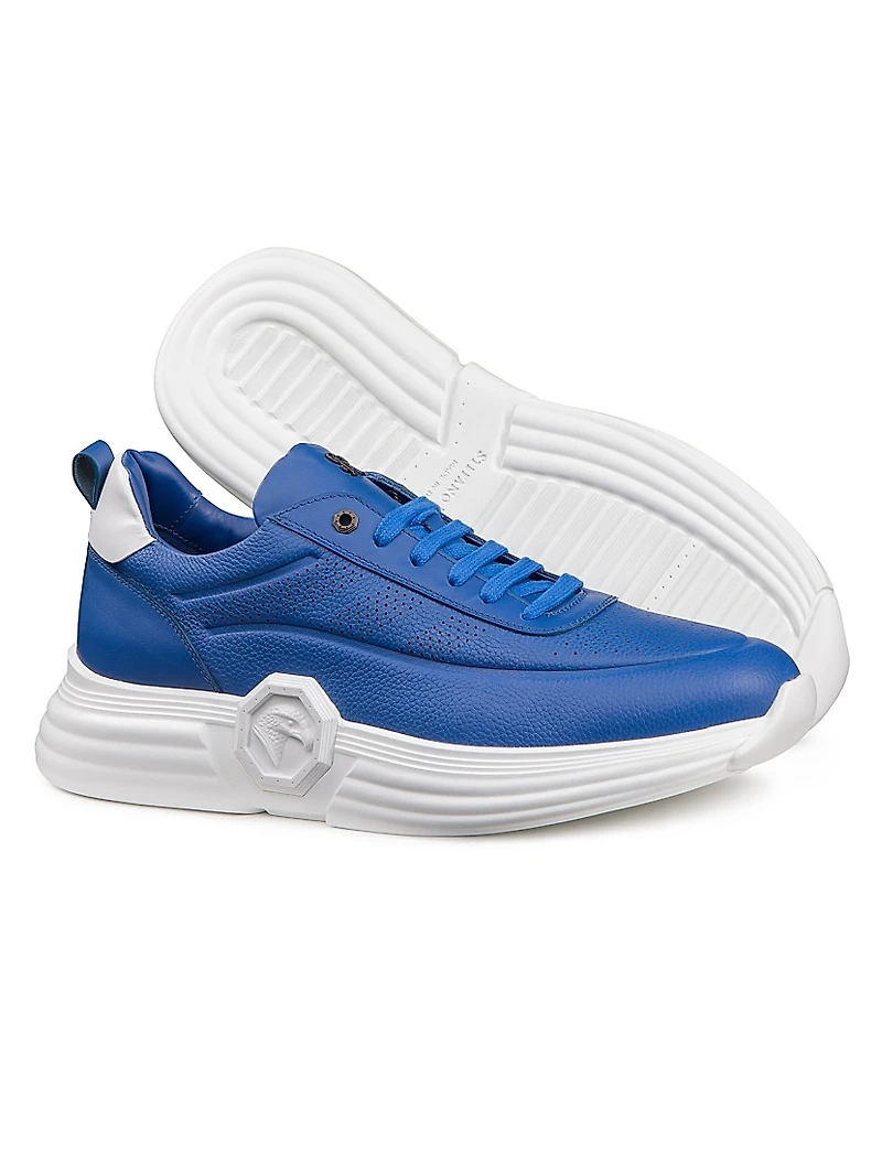 Functional Calfskin Leather Sneakers