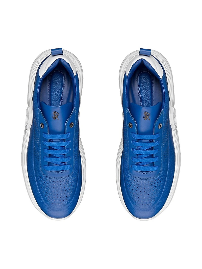 Functional Calfskin Leather Sneakers