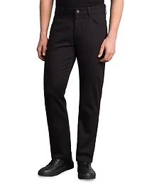 Cotton Blend Tapered Jeans