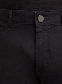 Cotton Blend Tapered Jeans