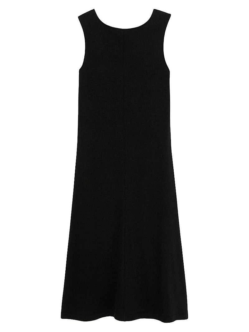 Milano Drape Dress Ribbed Pima Modal