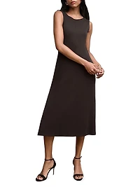 Milano Drape Dress Ribbed Pima Modal