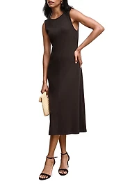 Milano Drape Dress Ribbed Pima Modal