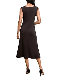 Milano Drape Dress Ribbed Pima Modal