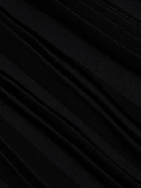 Pleated Godet Midi-Skirt