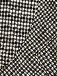 Gingham Wool Crop Blazer