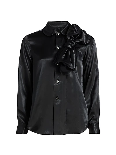 Satin Bow Shirt
