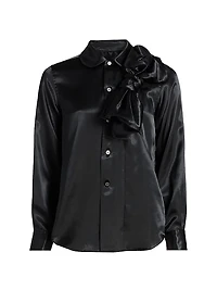 Satin Bow Shirt