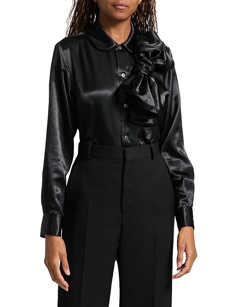 Satin Bow Shirt
